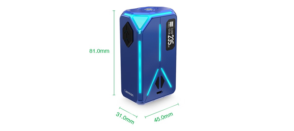 Eleaf Lexicon 235W TC Box MOD Black Dazzling Silver Red Blue Purple